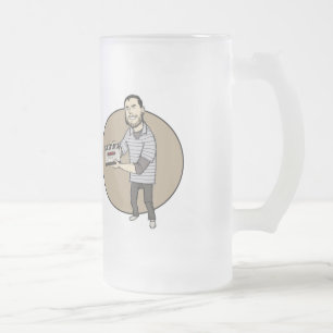 Caneca De Cerveja Vidro Jateado Copo dos coletores do GP de Alex
