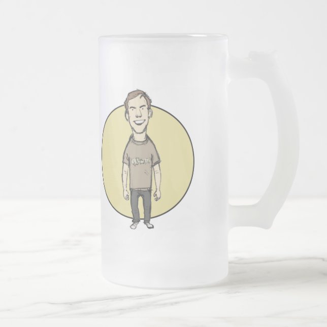Caneca De Cerveja Vidro Jateado Copo dos coletores do GP de Jim (Direita)