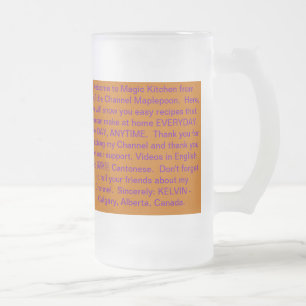 Caneca De Cerveja Vidro Jateado Copo mágico do clássico da cozinha 2011