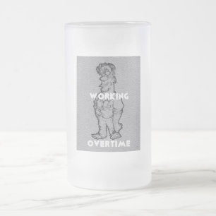 Caneca De Cerveja Vidro Jateado Copos de cerveja gelados para uso doméstico em hor