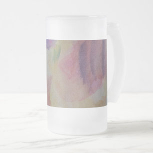 Caneca De Cerveja Vidro Jateado Coral Reef Abstrato Art