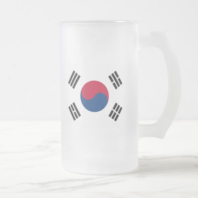 Caneca De Cerveja Vidro Jateado coreano sul (Direita)