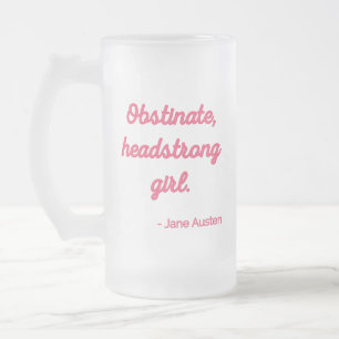Caneca De Cerveja Vidro Jateado Cota de Orgulho e Preconceito II - Estilo Bonito