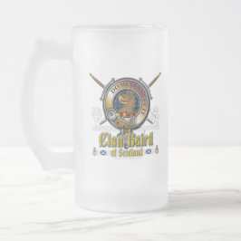 Caneca De Cerveja Vidro Jateado Crachá Baird Crest