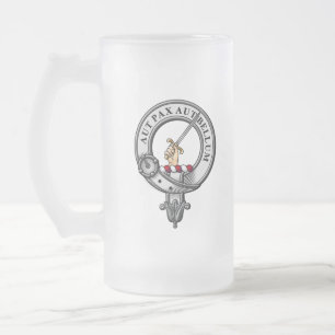 Caneca De Cerveja Vidro Jateado Crachá Gunn Crest