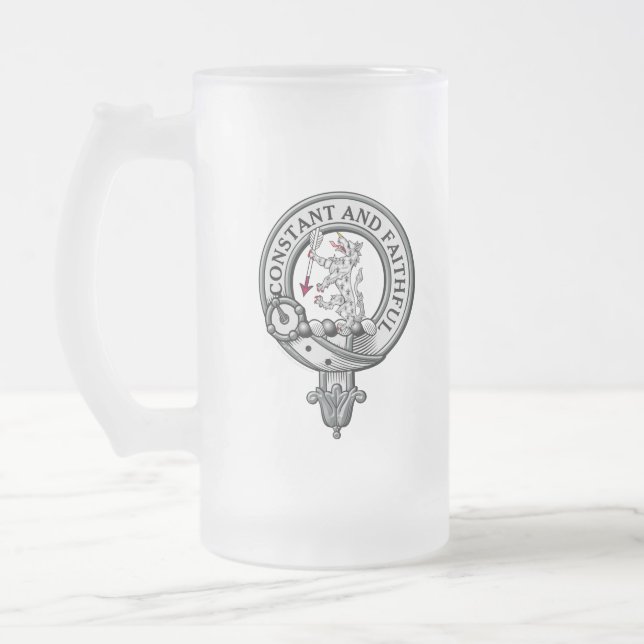 Caneca De Cerveja Vidro Jateado Crachá MacQueen Crest (Esquerda)