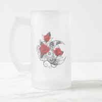 Crescente Mecânico com Rosas vermelhas