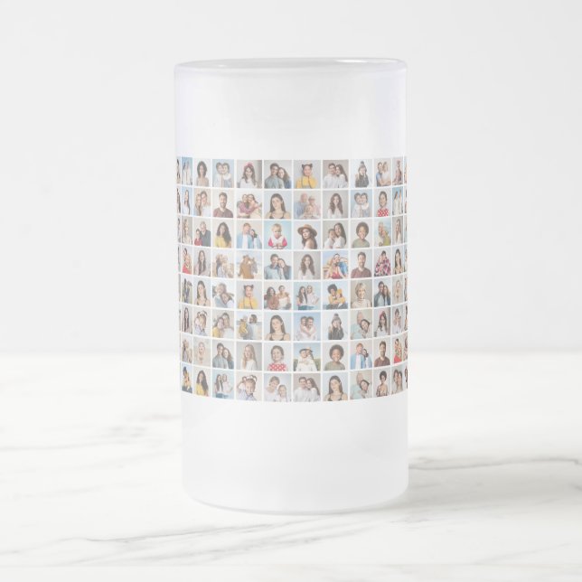 Caneca De Cerveja Vidro Jateado Crie a sua própria coleção de fotos personalizada  (Centro)