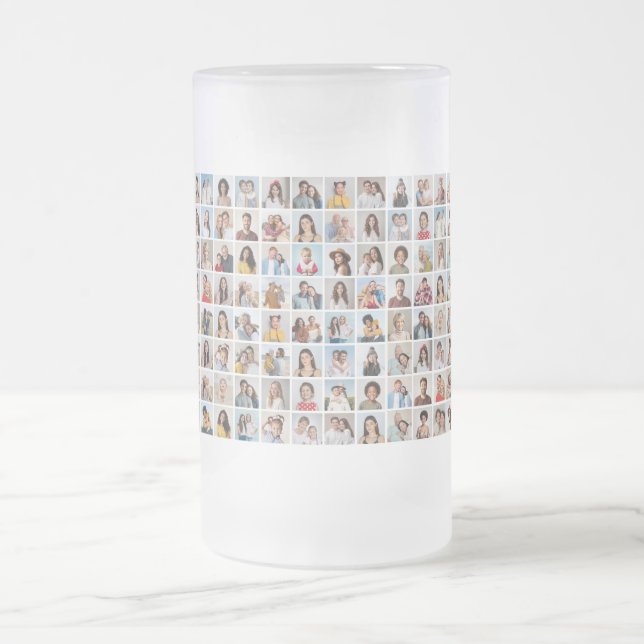 Caneca De Cerveja Vidro Jateado Crie a sua própria coleção de fotos personalizada  (Centro)