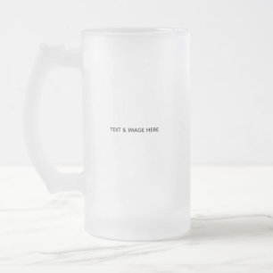 Caneca De Cerveja Vidro Jateado Crie seu próprio branco