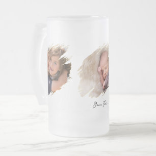 Caneca De Cerveja Vidro Jateado Crie um Copo de Cerveja de Vidro Fosco com Texto d