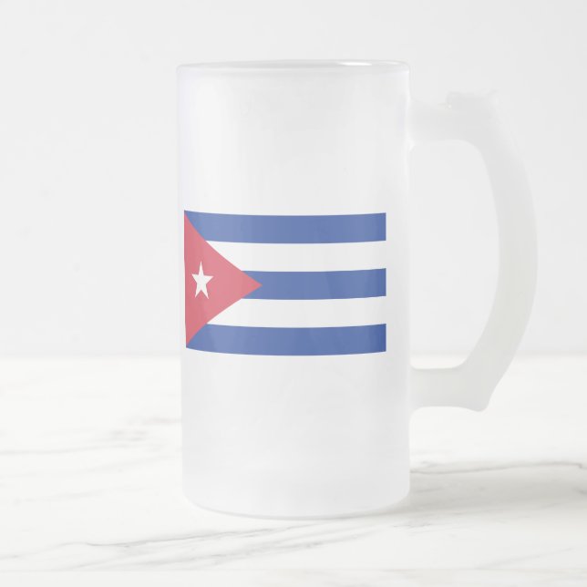 Caneca De Cerveja Vidro Jateado cuba (Direita)