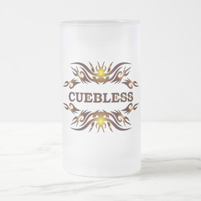 Caneca De Cerveja Vidro Jateado CUEBLESS Beer Glass (Centro)