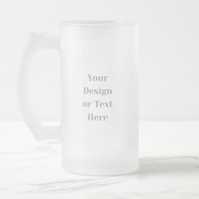 Caneca De Cerveja Vidro Jateado Customizable Your Design or Text Here Personalized (Esquerda)