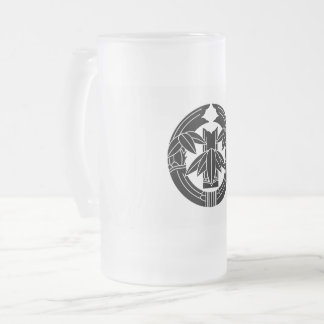 Caneca De Cerveja Vidro Jateado Cut bamboo in embracing bamboo leaves