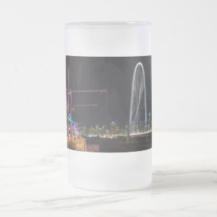 Caneca De Cerveja Vidro Jateado Dallas Evening Walk Fosco Mug