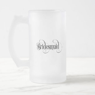 Caneca De Cerveja Vidro Jateado Dama de honra
