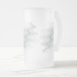 Caneca De Cerveja Vidro Jateado Dança de branco