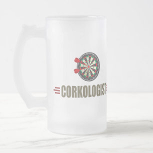 Caneca De Cerveja Vidro Jateado Dardos Humorísticos