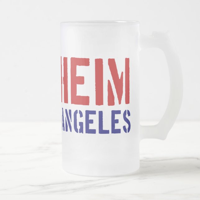 Caneca De Cerveja Vidro Jateado De Anaheim (não Los Angeles) - mostre seu orgulho (Direita)