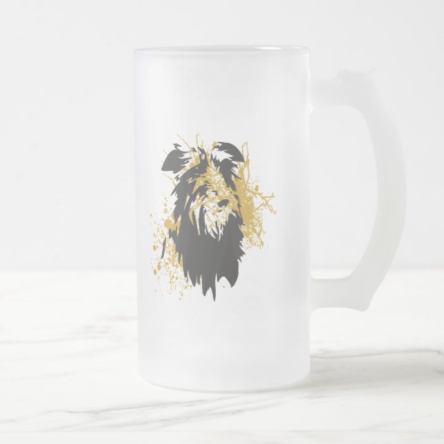 Caneca De Cerveja Vidro Jateado Deerhound urban (Direita)