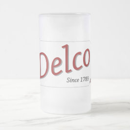 Caneca De Cerveja Vidro Jateado DELCO (R) desde 1789