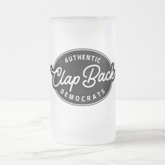 Caneca De Cerveja Vidro Jateado Democratas Clapback