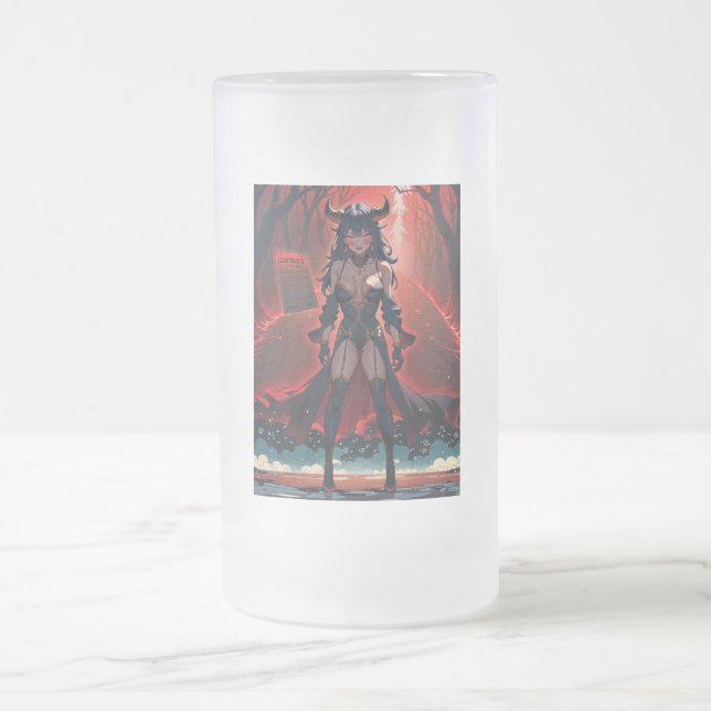 Caneca De Cerveja Vidro Jateado Demonstrações com Contato em Cruzarias, Anime Demo (Centro)