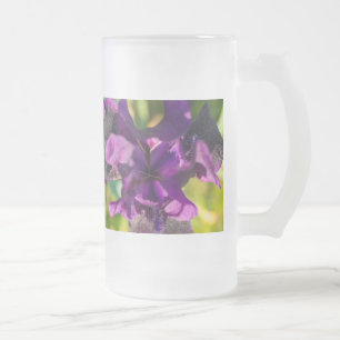 Caneca De Cerveja Vidro Jateado Dentro De Uma Caneta De Vidro De Fosco Iris