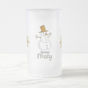 Caneca De Cerveja Vidro Jateado Design gelado de Soooo