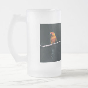 Caneca De Cerveja Vidro Jateado Detalhes simples do nome do animal código QR adici