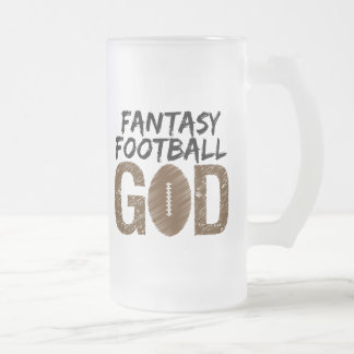 Caneca De Cerveja Vidro Jateado deus do futebol da fantasia