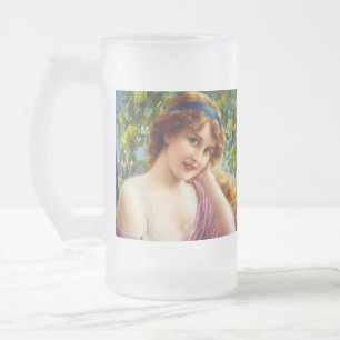 Caneca De Cerveja Vidro Jateado Deusa do Verão