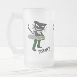 Caneca De Cerveja Vidro Jateado Deve ser um personagem texano