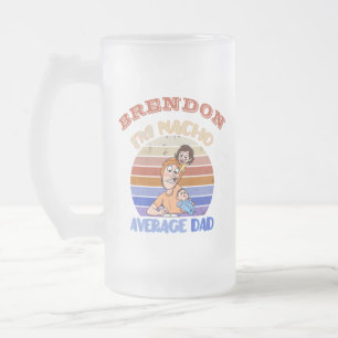 Caneca De Cerveja Vidro Jateado Dia de os pais engraçado personalizado