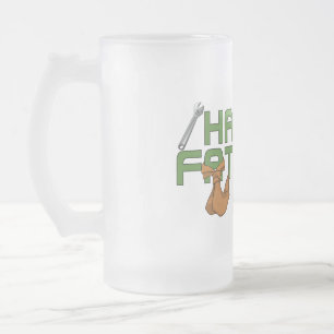 Caneca De Cerveja Vidro Jateado Dia de os pais Feliz