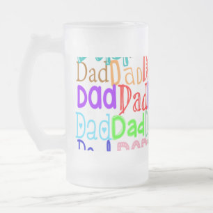Caneca De Cerveja Vidro Jateado Dia dos Pais 