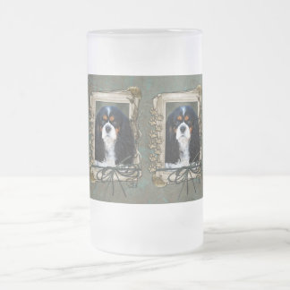 Caneca De Cerveja Vidro Jateado Dia dos pais - patas de pedra - Cavalier - tri cor