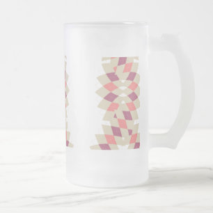 Caneca De Cerveja Vidro Jateado Diamond Swirl