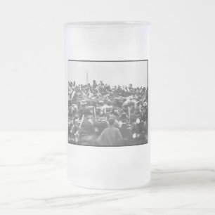 Caneca De Cerveja Vidro Jateado Discurso de Abe Lincoln em Gettysburg: Fim da Guer