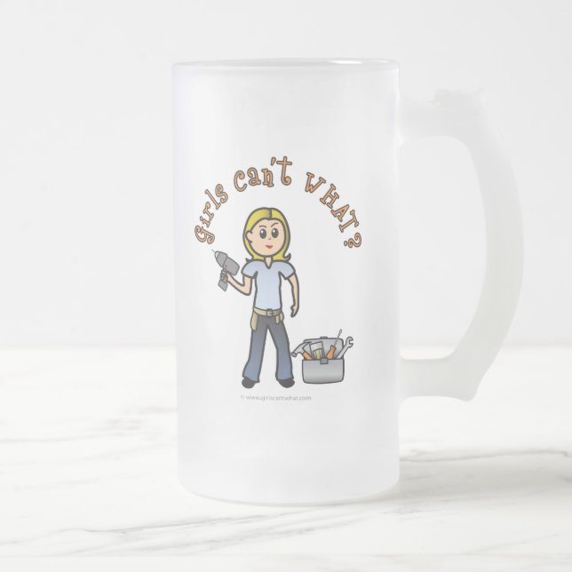 Caneca De Cerveja Vidro Jateado Diva Loira Do-It-Yourself (Direita)