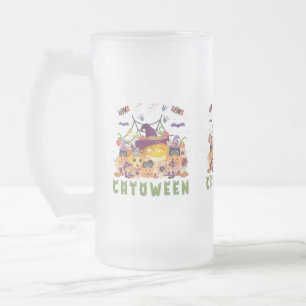 Caneca De Cerveja Vidro Jateado Diversão Roxo Hopinteria, Pumpkin Laranja Bastante