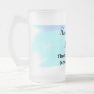 Caneca De Cerveja Vidro Jateado DOCE DEZESSEIS SIMPLES MINIMALISTA elegante person
