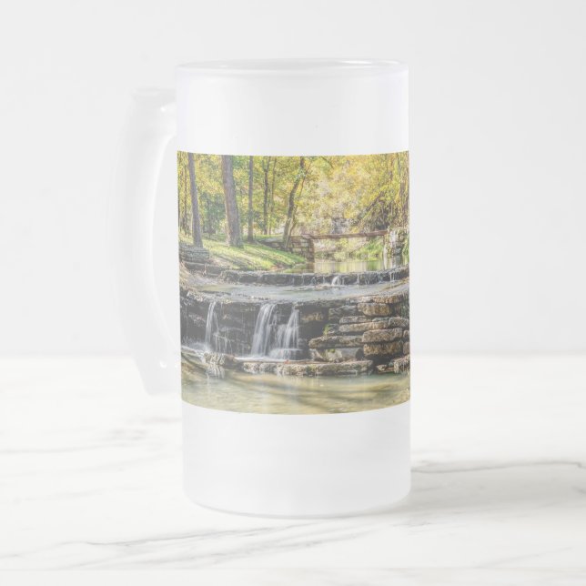 Caneca De Cerveja Vidro Jateado Dogwood Creek Autumn Fosco Beer (Frente Esquerda)