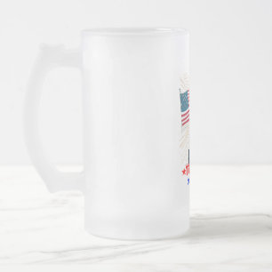 CANECA DE CERVEJA VIDRO JATEADO DONALD TRUMP GIRL