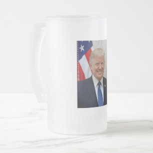 Caneca De Cerveja Vidro Jateado Donald Trump Presidente dos EUA Casa Branca MAGA 2