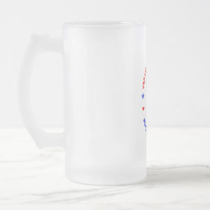 CANECA DE CERVEJA VIDRO JATEADO DONALD TRUMP - SIM, SOU UMA GAROTA TRUMP