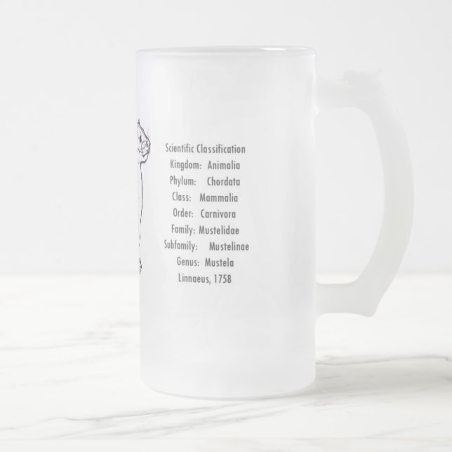 Caneca De Cerveja Vidro Jateado Doninhas poderosa (Direita)