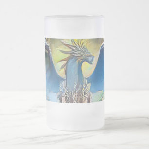 Caneca De Cerveja Vidro Jateado Dragão de Frost