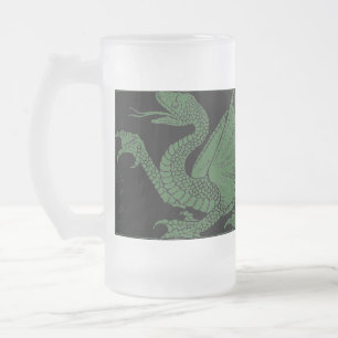 Caneca De Cerveja Vidro Jateado Dragon Mug
